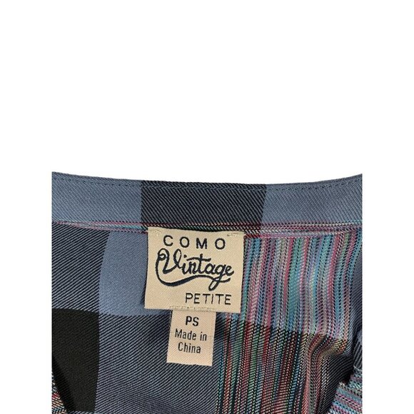 Como Vintage Women's Plaid Top - Picture 3 of 6